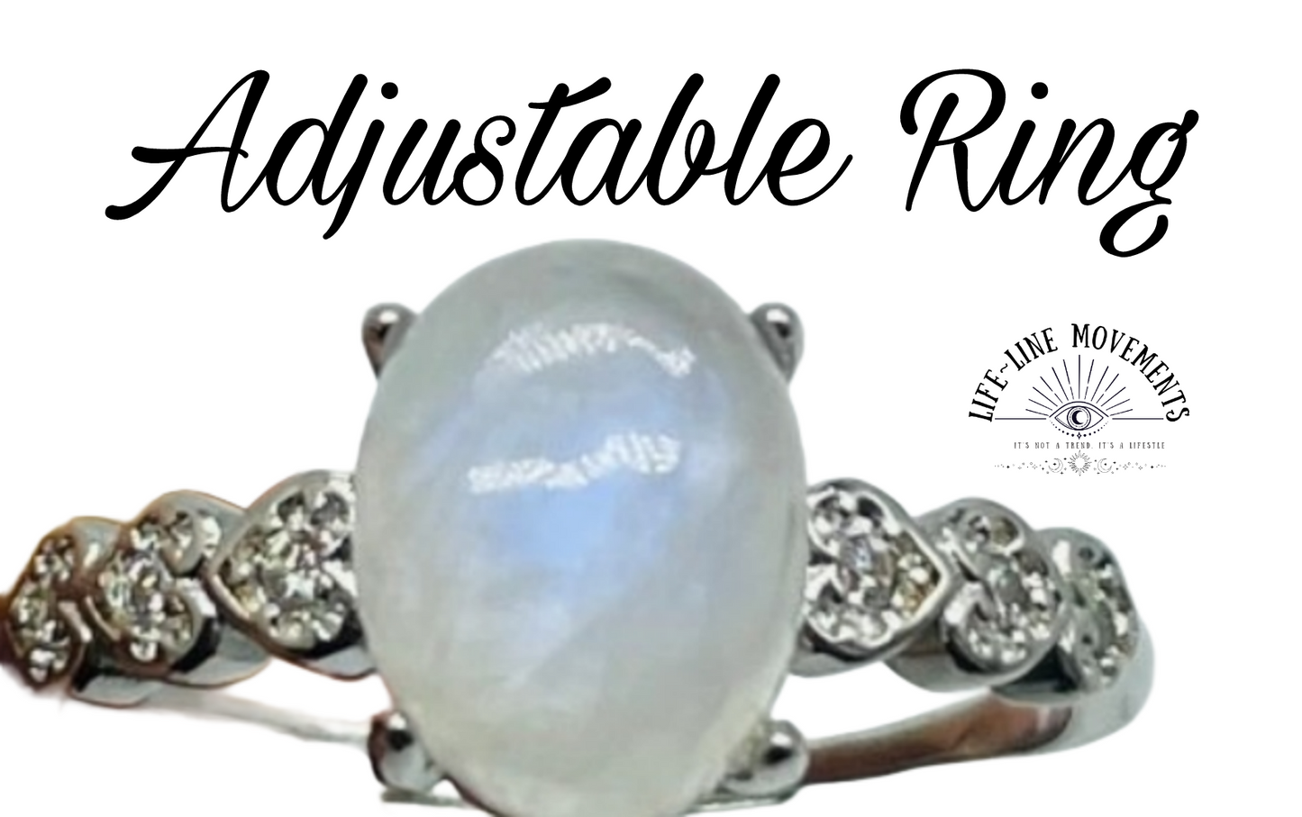 Sri Lanka MoonStone Adjustable Ring
