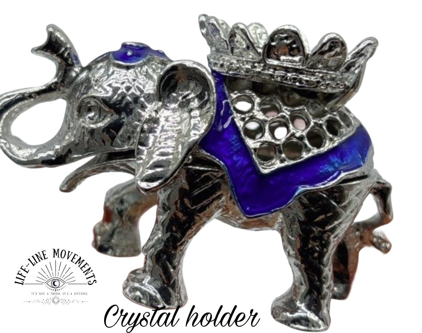 Elephant Metal Crystal Ball Holder