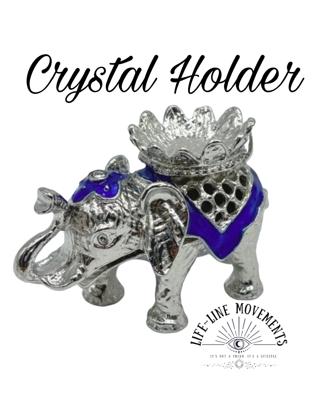 Elephant Metal Crystal Ball Holder