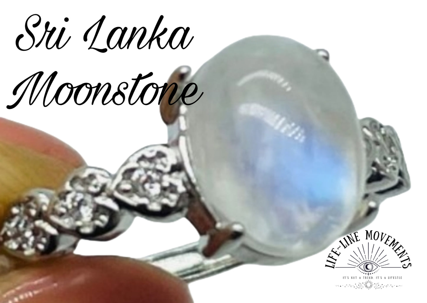 Sri Lanka MoonStone Adjustable Ring