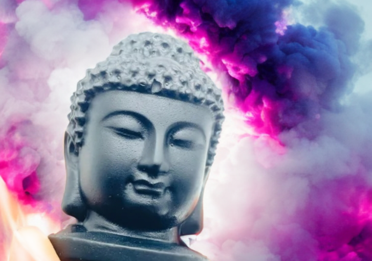 Obsidian Crystal Budda