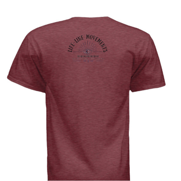 MAROON TRIBLEND - BACK