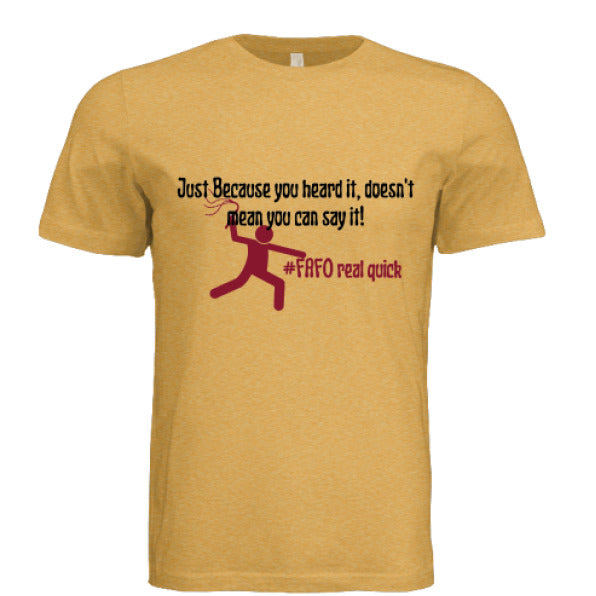 Mustard Triblend - FRONT