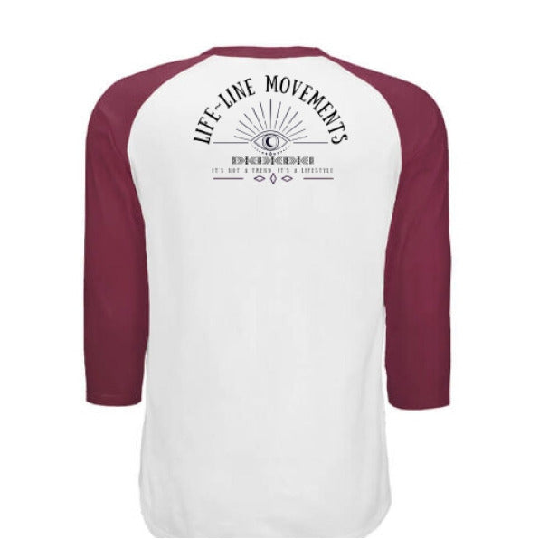 WHITE / MAROON - BACK