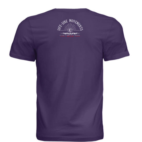 Solid Team Purple Triblend - BACK