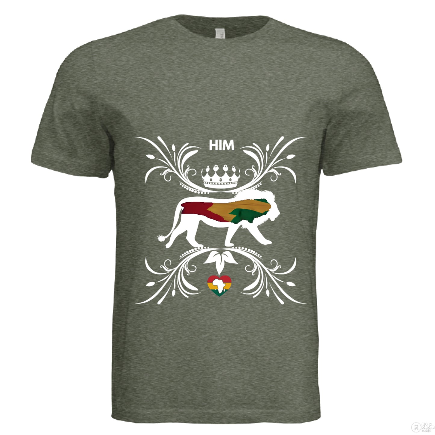 Military Green Triblend - FRONT