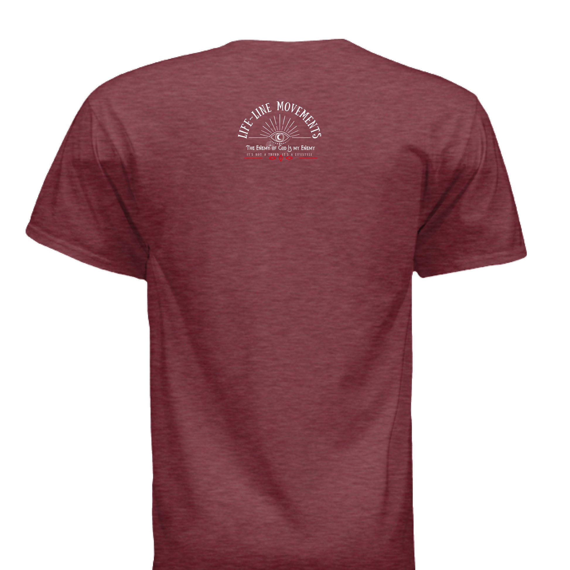 MAROON TRIBLEND - BACK