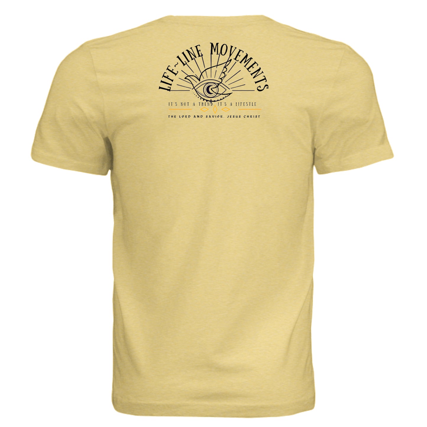 Pale Yellow Triblend - BACK