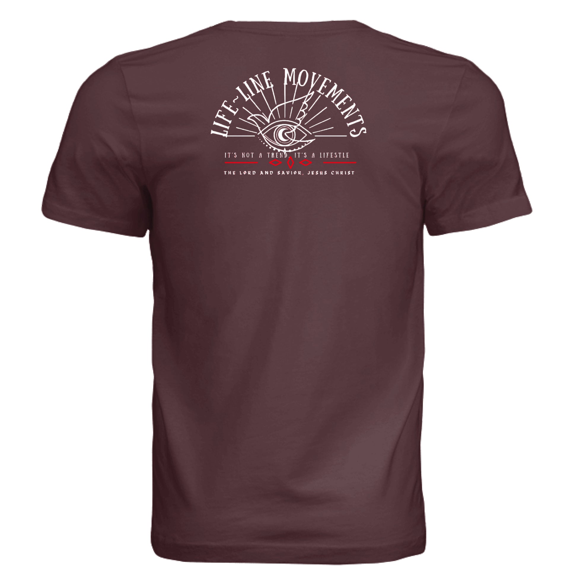 Solid Maroon Triblend - BACK