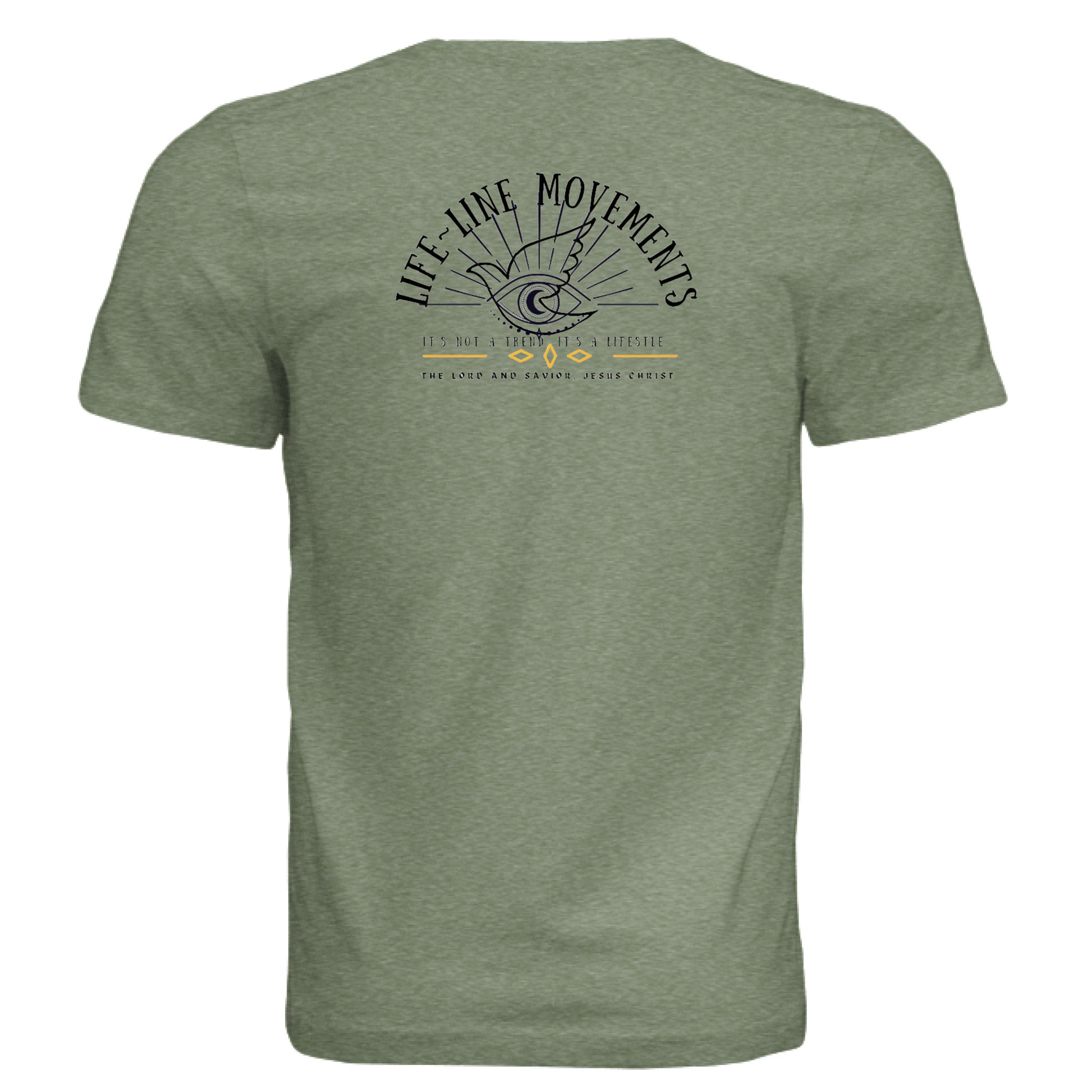 OLIVE TRIBLEND - BACK