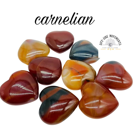 Carnelian Crystal Heart